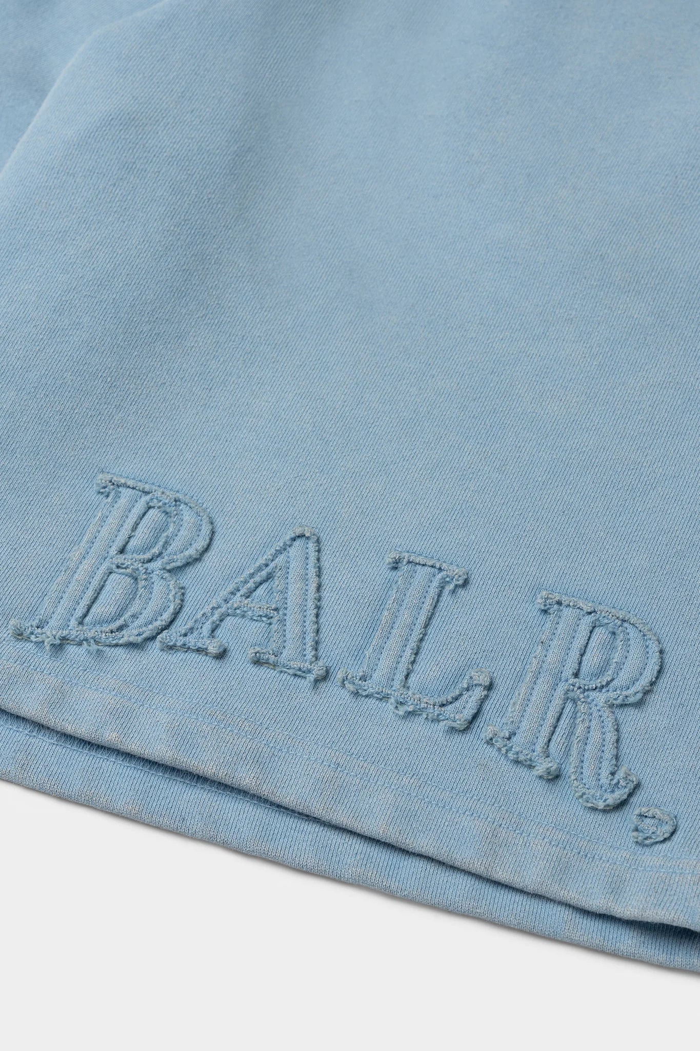 BALR. URBAN WASHED SWEAT SHORTS-BREEZE BLUE