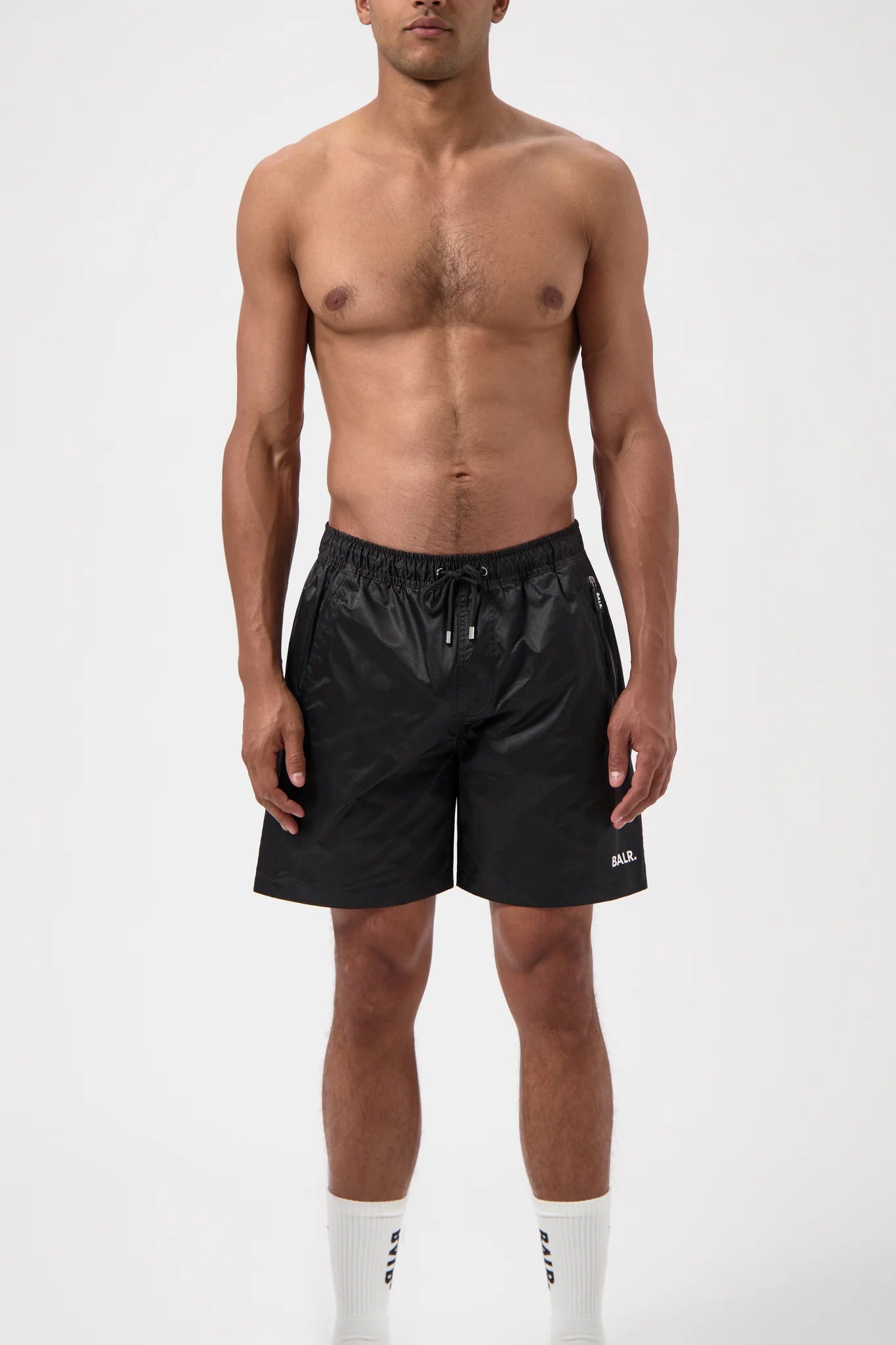 MONOGRAM SHORTS-JET BLACK