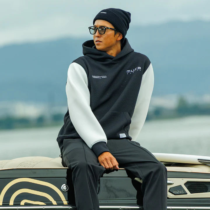 BANDEL×muta BICOLOR PULLOVER HOODIE