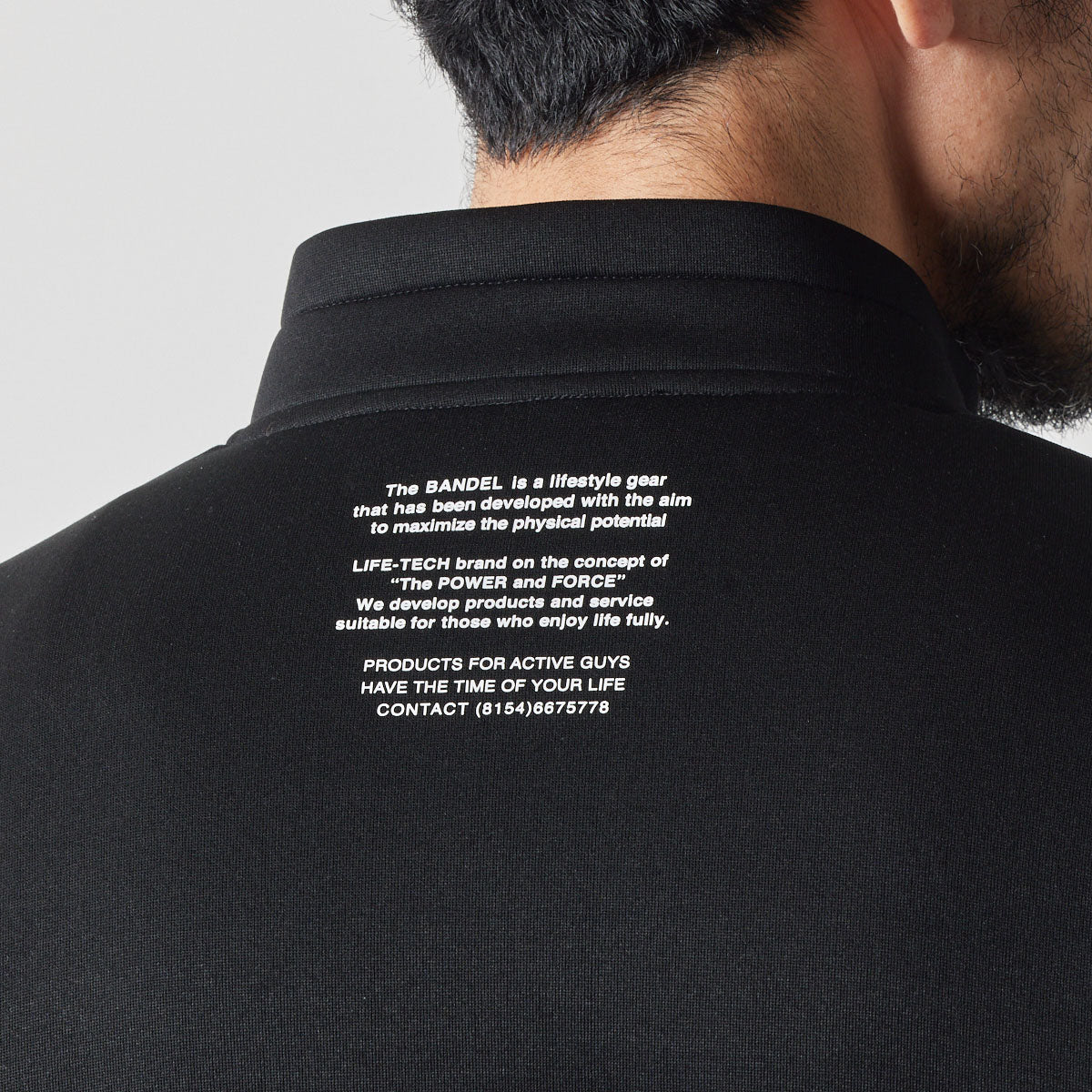 PUFFER SLEEVE HALF ZIP BLOUSON BGS-4APSHB ブルゾン ハーフジップ 軽量 保温 中綿 動きやすい ルーズフィット セットアップ / BLACK