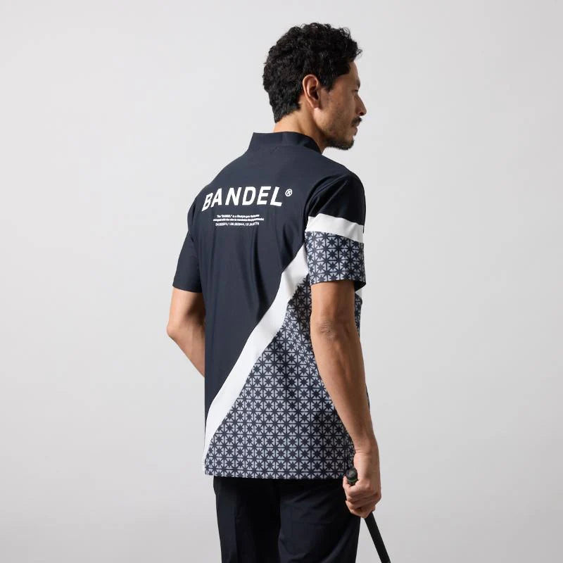 BANDEL ALLOVER SWITCH S/S MOCK NECK SHIRTS