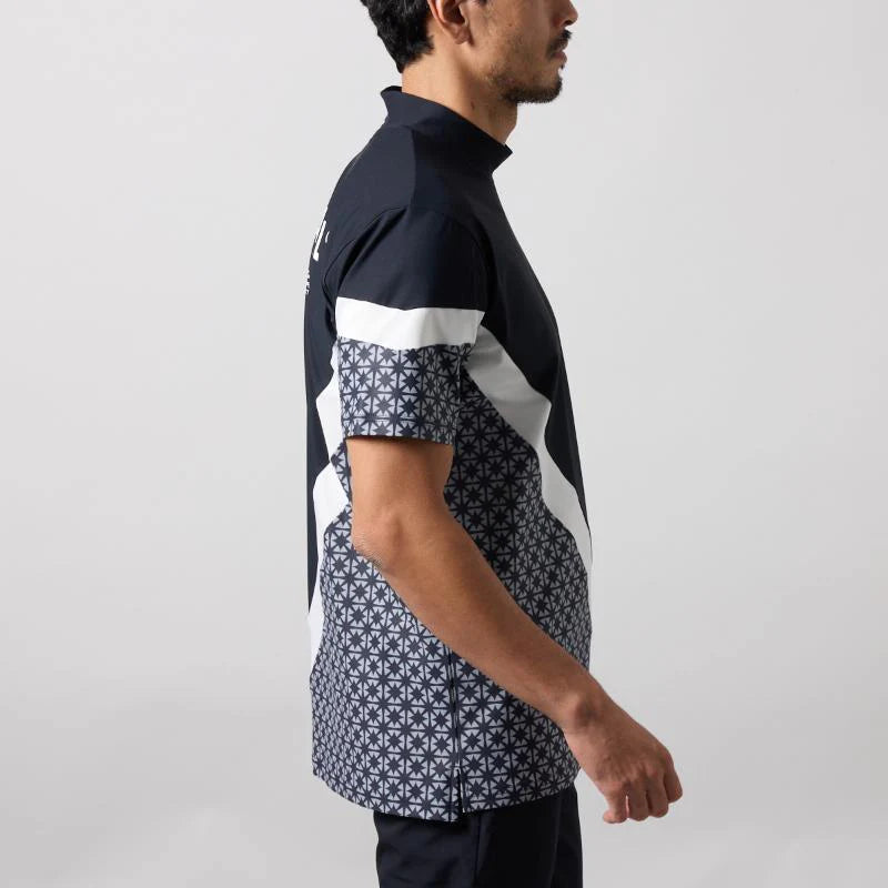 BANDEL ALLOVER SWITCH S/S MOCK NECK SHIRTS