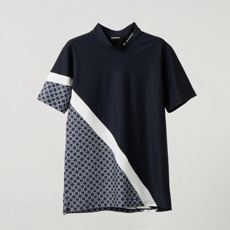 BANDEL ALLOVER SWITCH S/S MOCK NECK SHIRTS