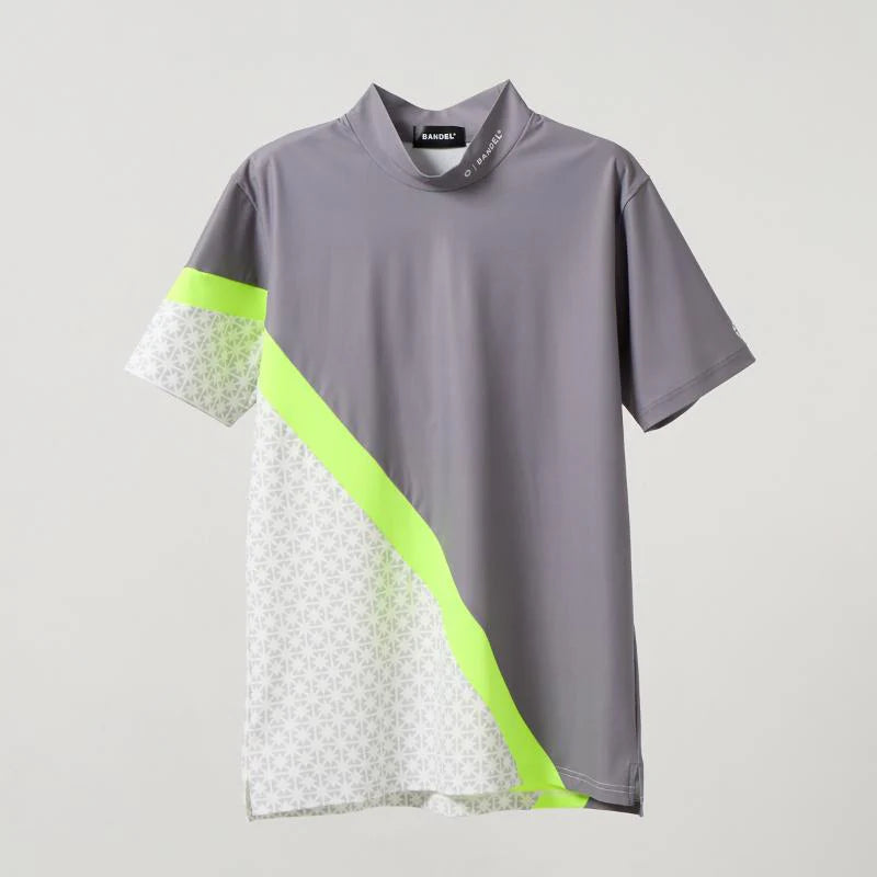 BANDEL ALLOVER SWITCH S/S MOCK NECK SHIRTS
