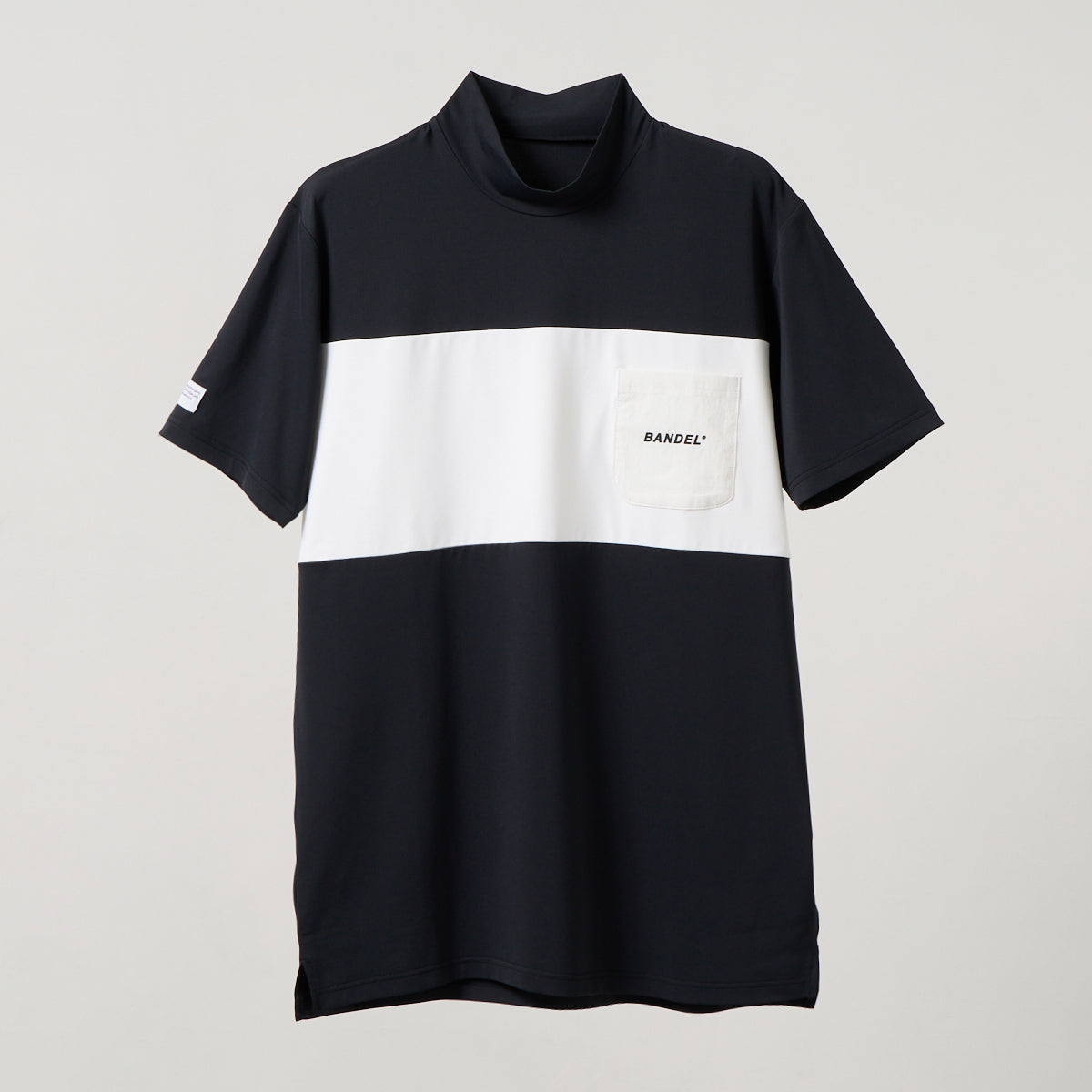 BANDEL GOLF BICOLOR PATERN S/S MOCK NECK SHIRTS