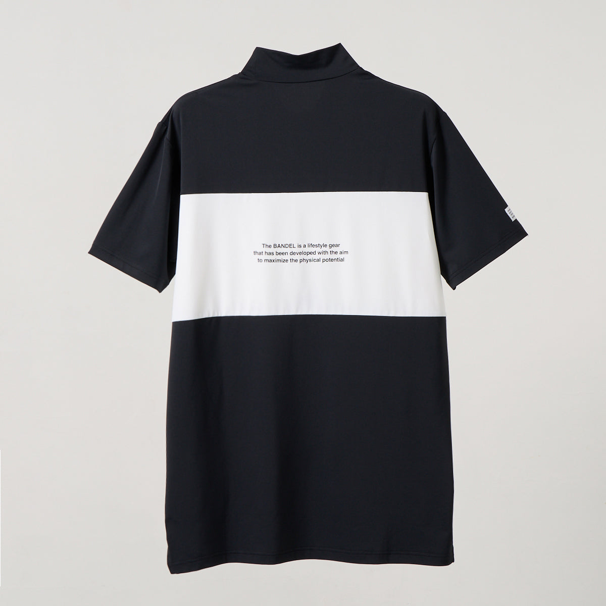 BANDEL GOLF BICOLOR PATERN S/S MOCK NECK SHIRTS