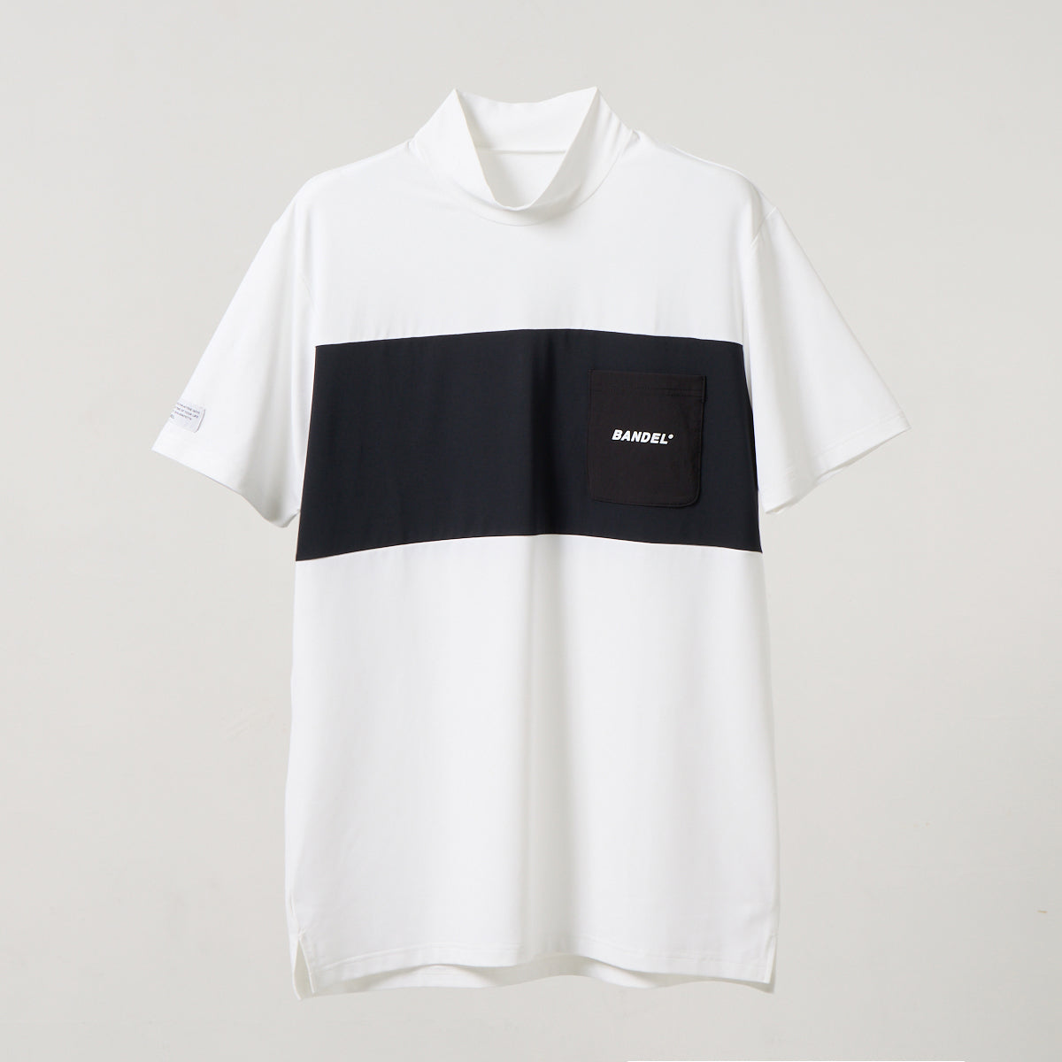 BANDEL GOLF BICOLOR PATERN S/S MOCK NECK SHIRTS