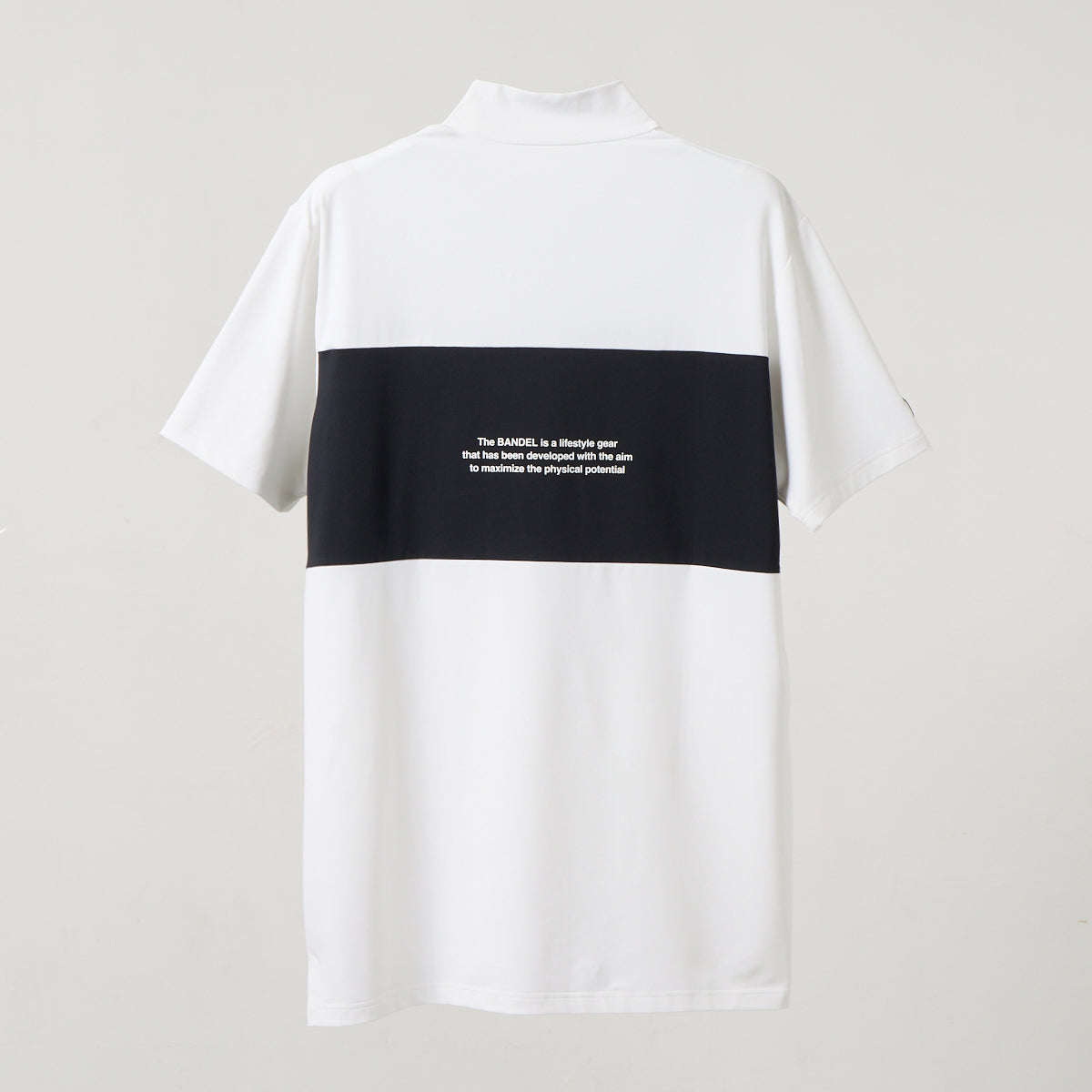 BANDEL GOLF BICOLOR PATERN S/S MOCK NECK SHIRTS