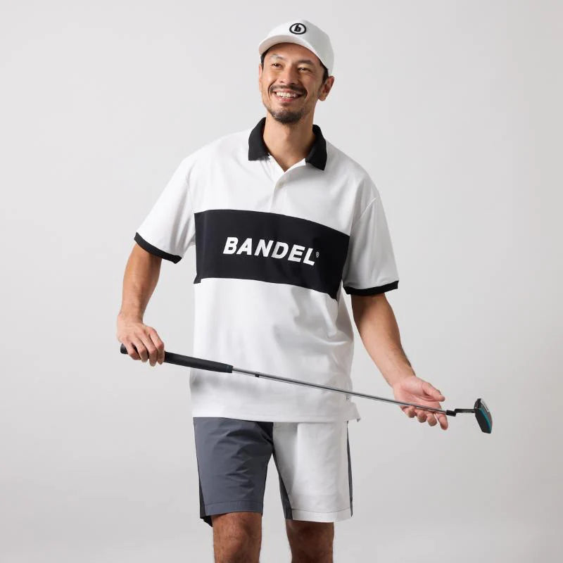 BANDEL BICOLOR PATERN S/S LOOSE POLO SHIRTS