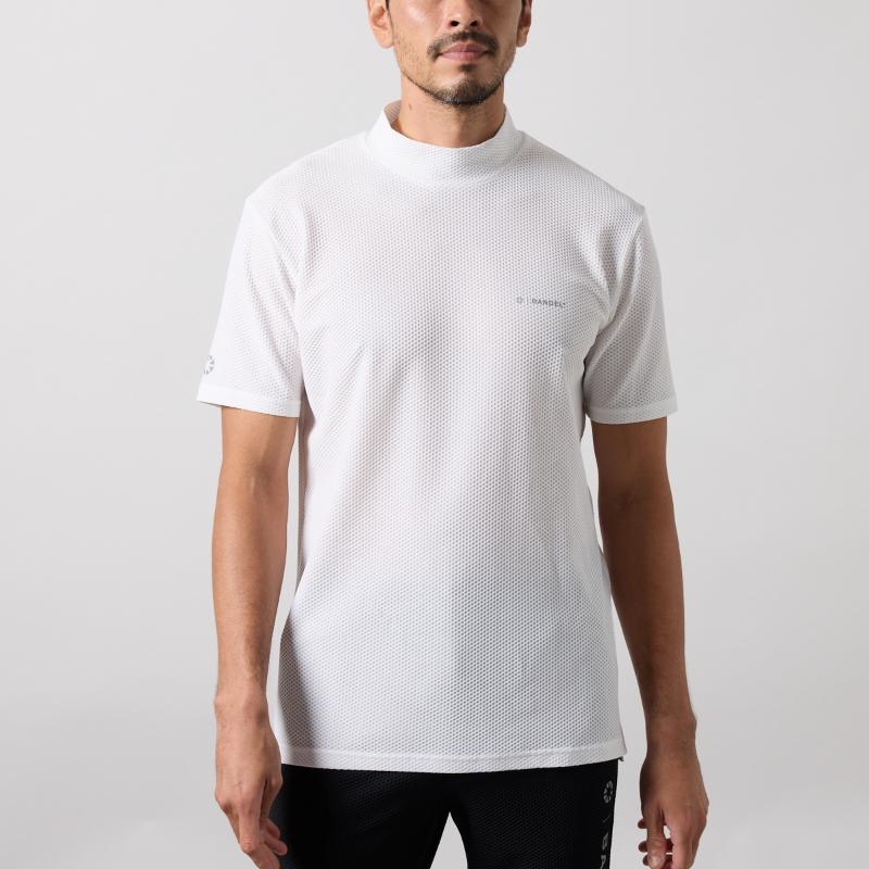 BANDEL GOLF DRYWAFFLE STRETCH S/S MOCK NECK SHIRTS