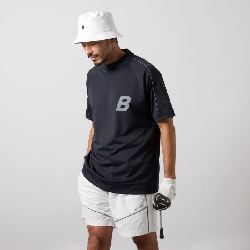 BANDEL PIPING REFLECTOR S/S MOCK NECK SHIRTS