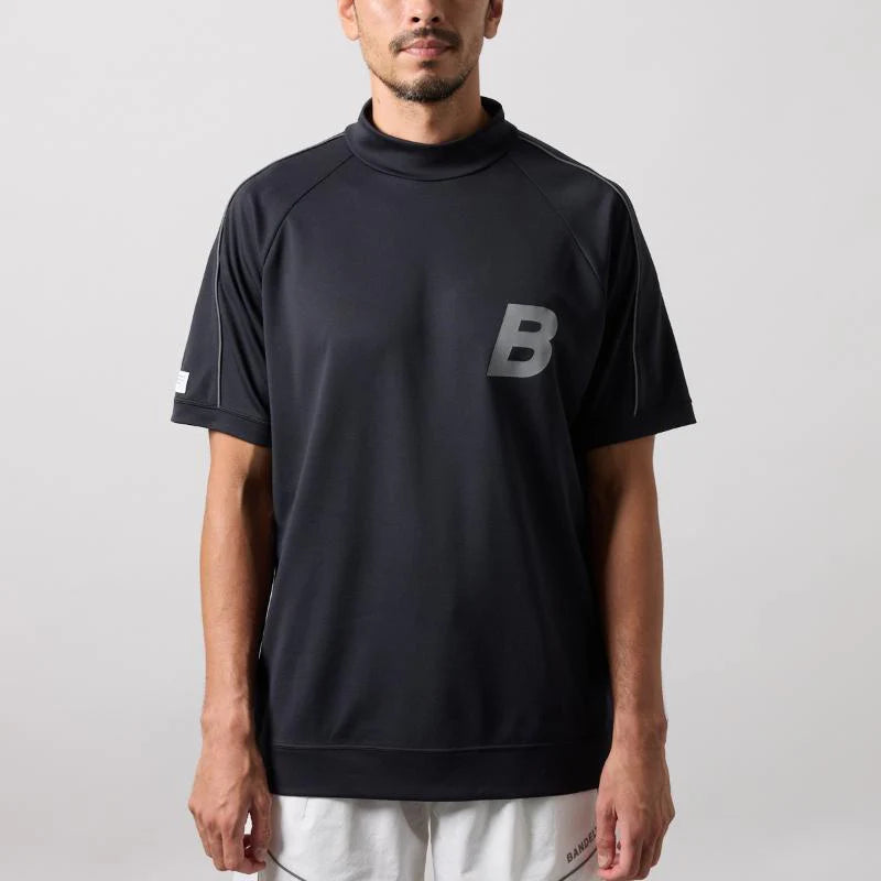 BANDEL PIPING REFLECTOR S/S MOCK NECK SHIRTS