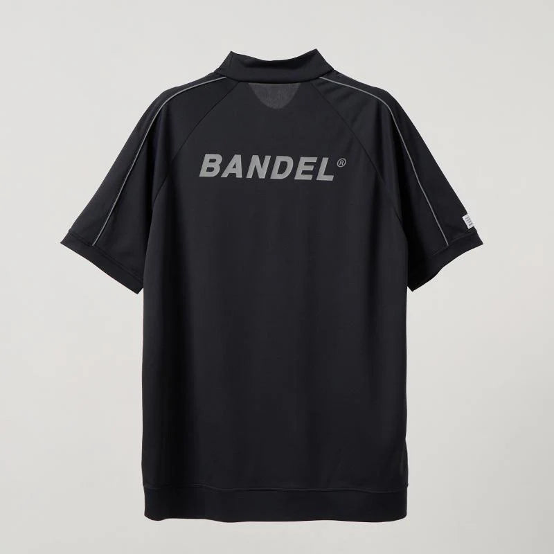BANDEL PIPING REFLECTOR S/S MOCK NECK SHIRTS