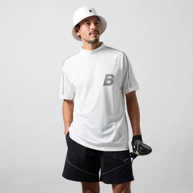 BANDEL PIPING REFLECTOR S/S MOCK NECK SHIRTS