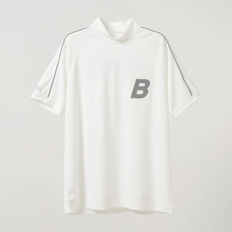 BANDEL PIPING REFLECTOR S/S MOCK NECK SHIRTS