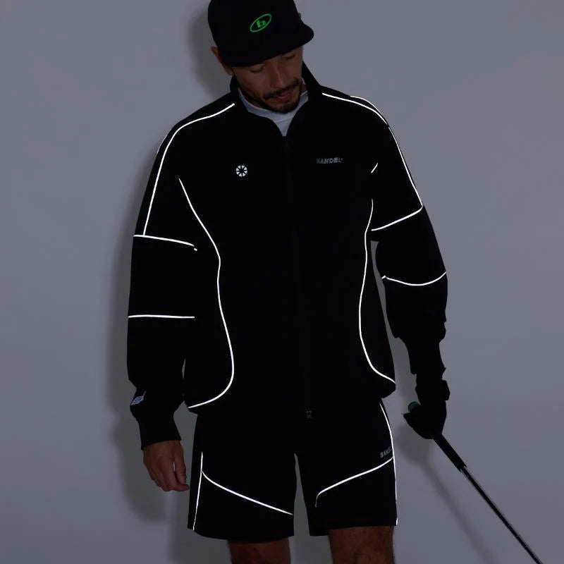 BANDEL GOLF PIPING REFLECTOR ZIP UP JACKET