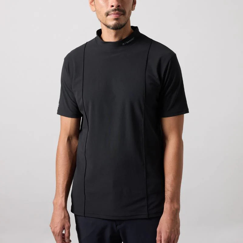 BANDEL SWITCH LOGO S/S MOCK NECK SHIRTS