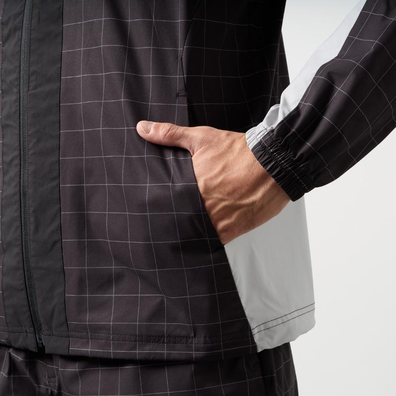 BANDEL GOLF チェックスウィッチジップブルゾン BLACK