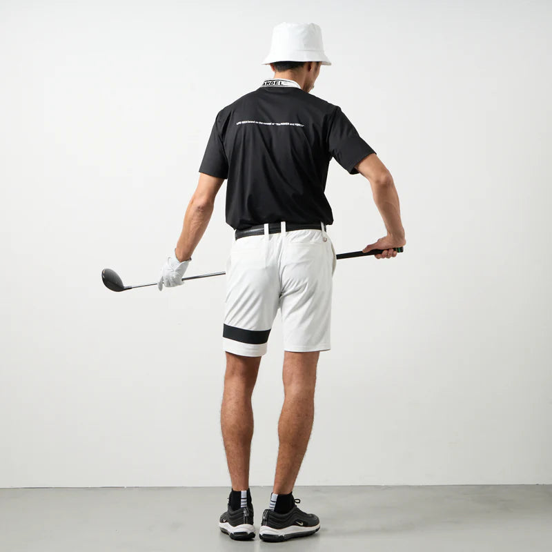 BANDEL GOLF ジャガードモックネック BLACK