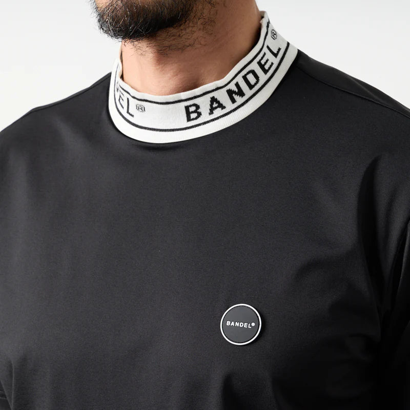BANDEL GOLF ジャガードモックネック BLACK