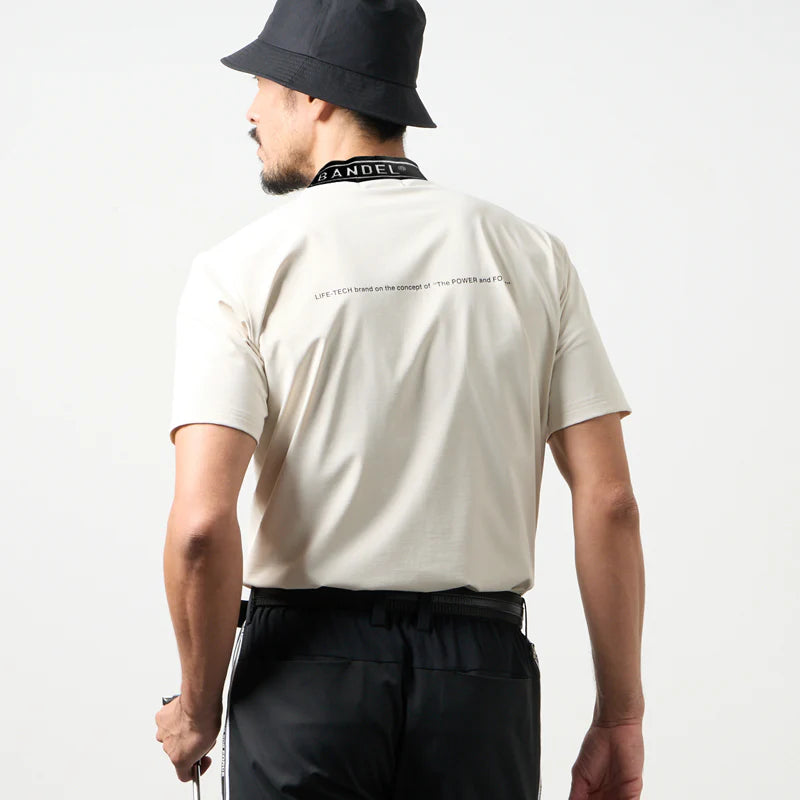 BANDEL GOLF ジャガードモックネック OFF-WHITE