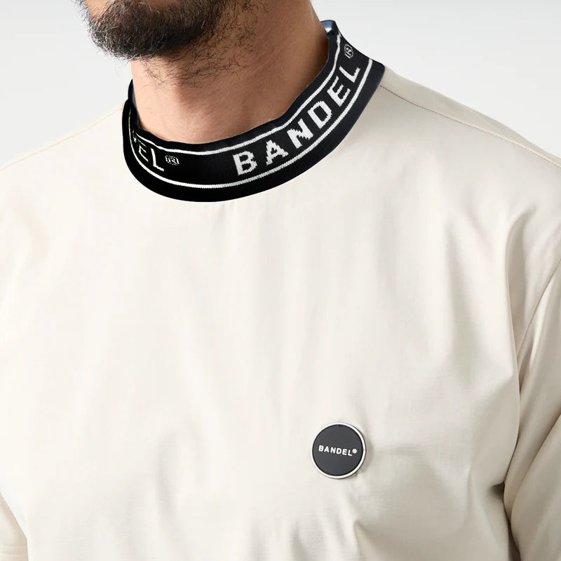 BANDEL GOLF ジャガードモックネック OFF-WHITE