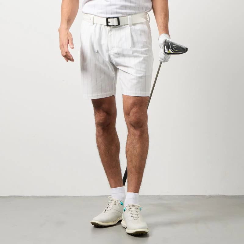 BANDEL GOLF ストライプタックハーフパンツ WHITE