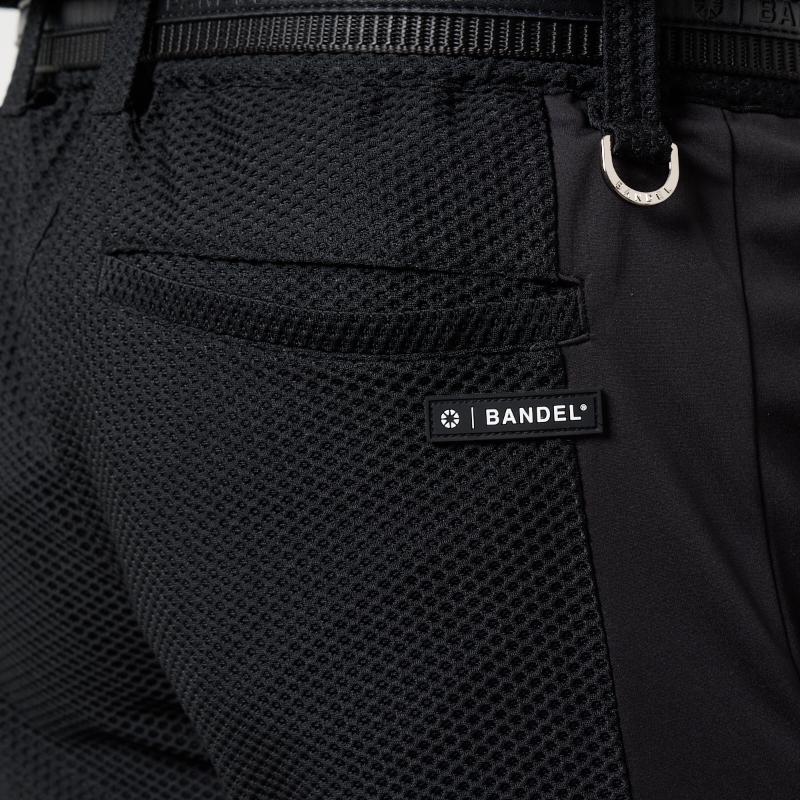 BANDEL GOLF ドライワッフルスウィッチハーフパンツ BLACK