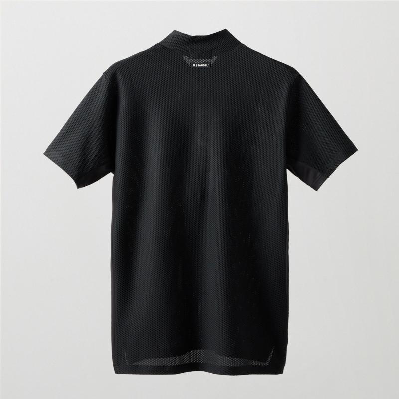 BANDEL GOLF ドライワッフルスウィッチモックネック BLACK