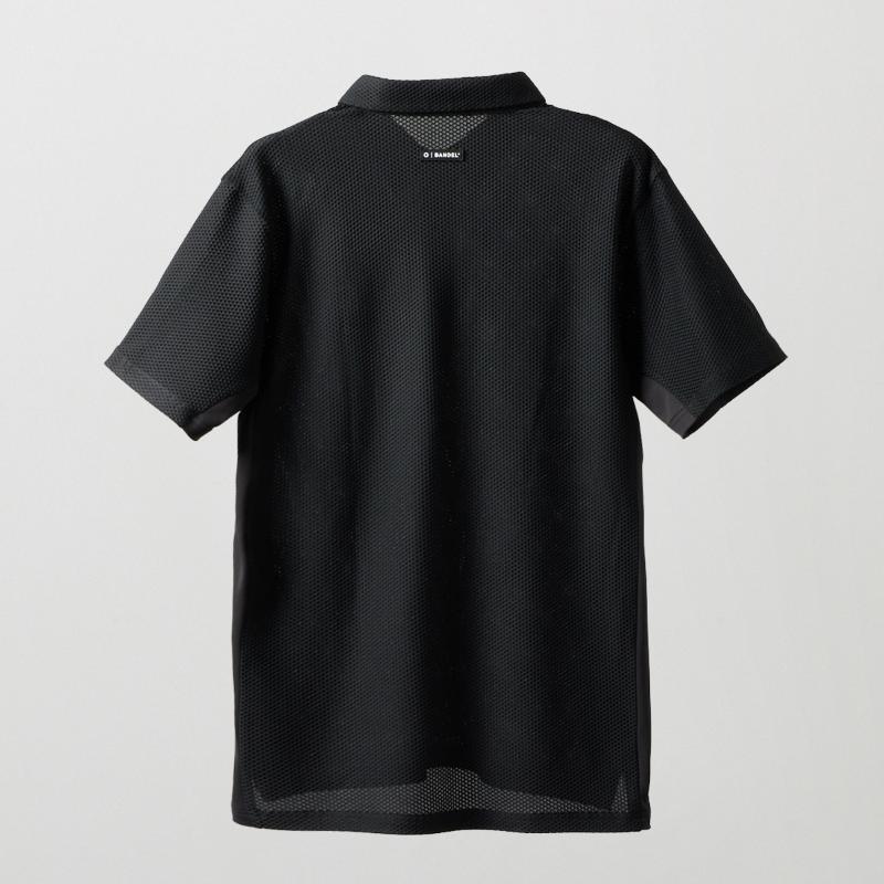 BANDEL GOLF バンデルゴルフ ドライワッフルスウィッチポロシャツ BLACK