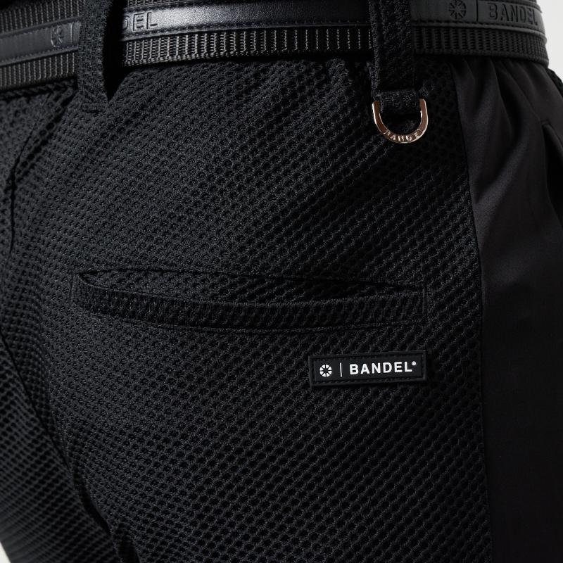 BANDEL GOLF ドライワッフルスウィッチテーパードパンツ BLACK