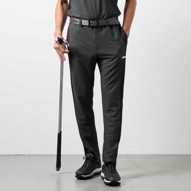 BANDEL GOLF ドライワッフルスウィッチテーパードパンツ CHARCOAL GRAY