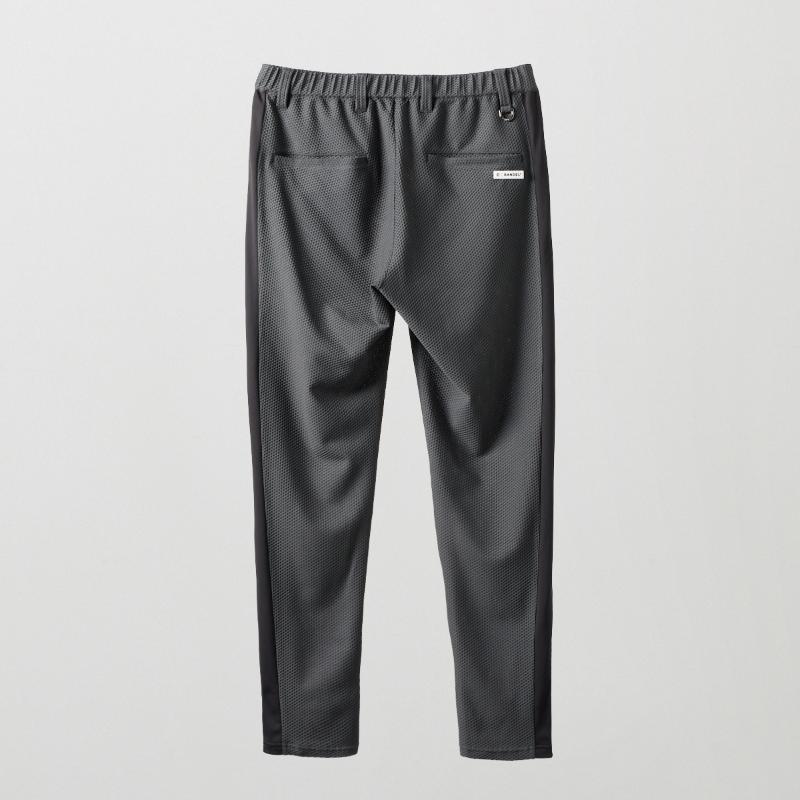 BANDEL GOLF ドライワッフルスウィッチテーパードパンツ CHARCOAL GRAY
