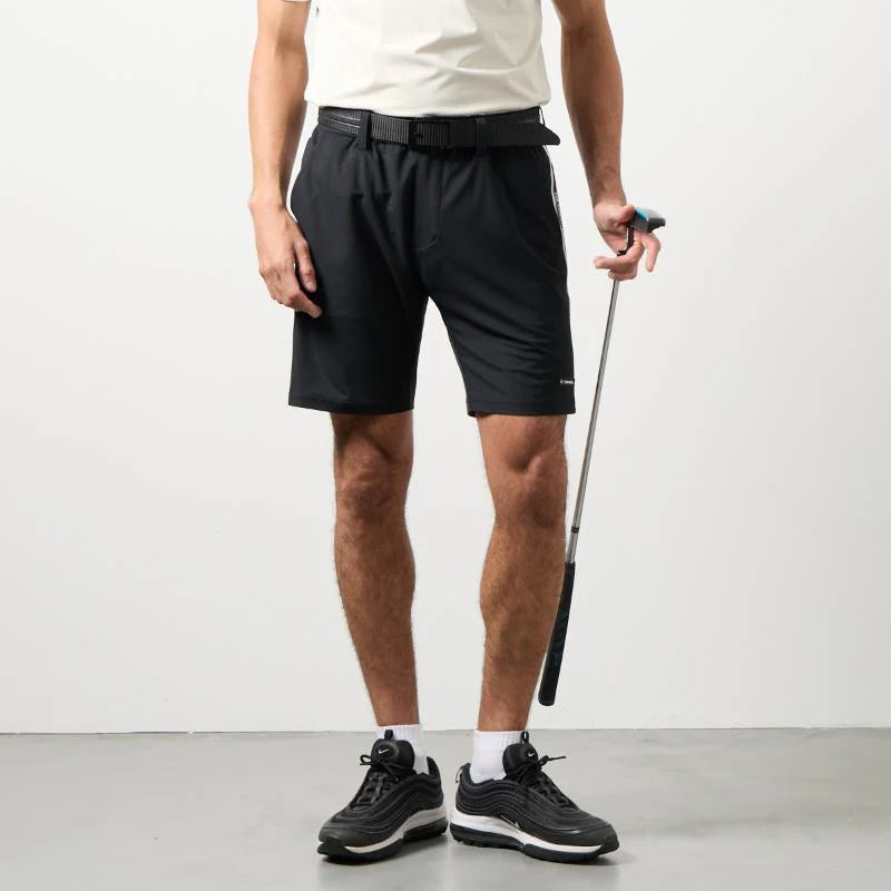 BANDEL GOLF コンセプトノーツテーピングハーフパンツ BLACK