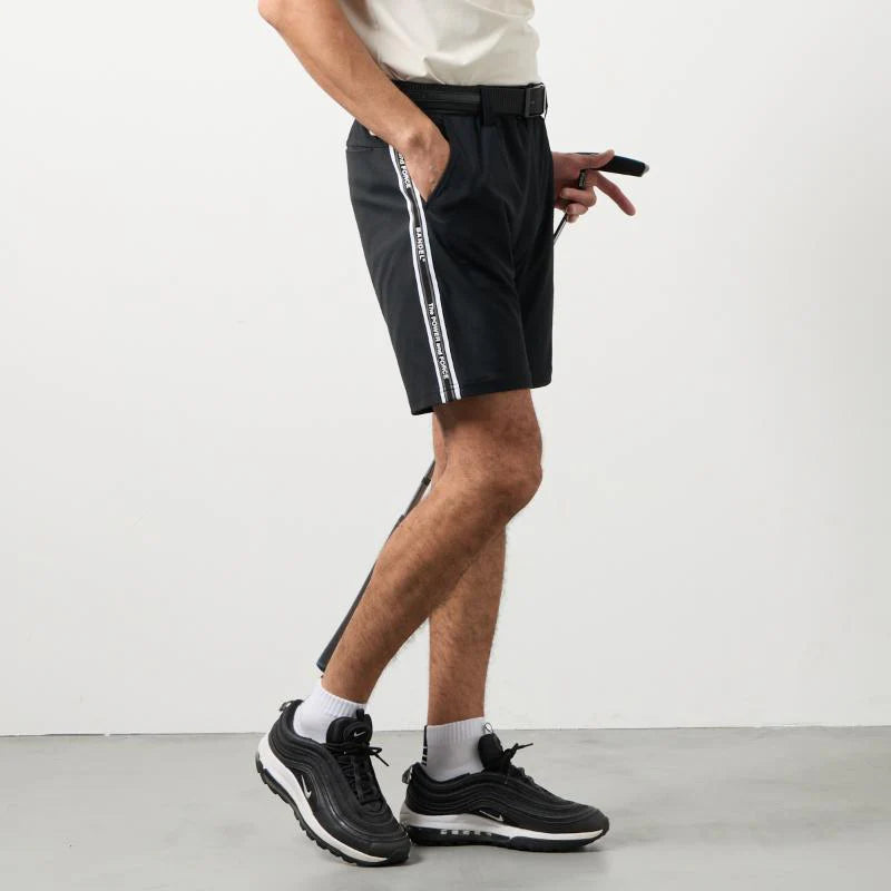 BANDEL GOLF コンセプトノーツテーピングハーフパンツ BLACK