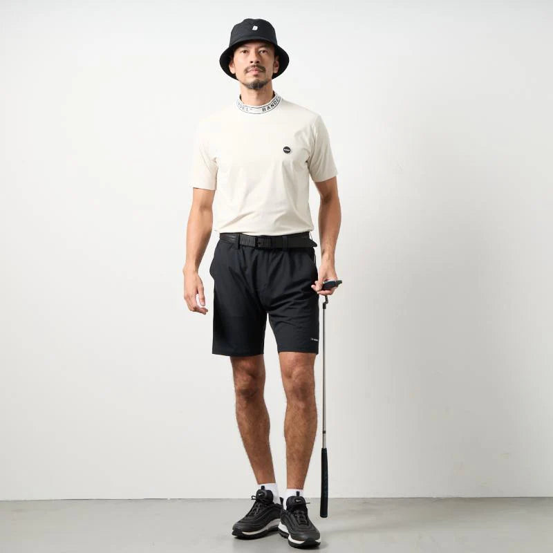 BANDEL GOLF コンセプトノーツテーピングハーフパンツ BLACK