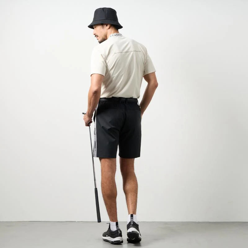 BANDEL GOLF コンセプトノーツテーピングハーフパンツ BLACK