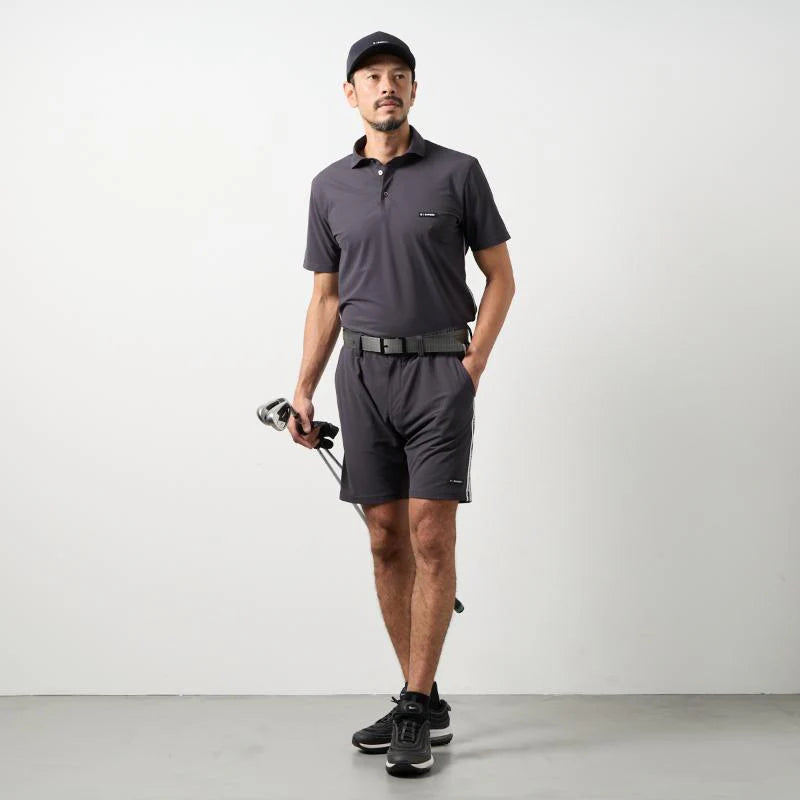 BANDEL GOLF コンセプトノーツテーピングハーフパンツ CHARCOAL GRAY