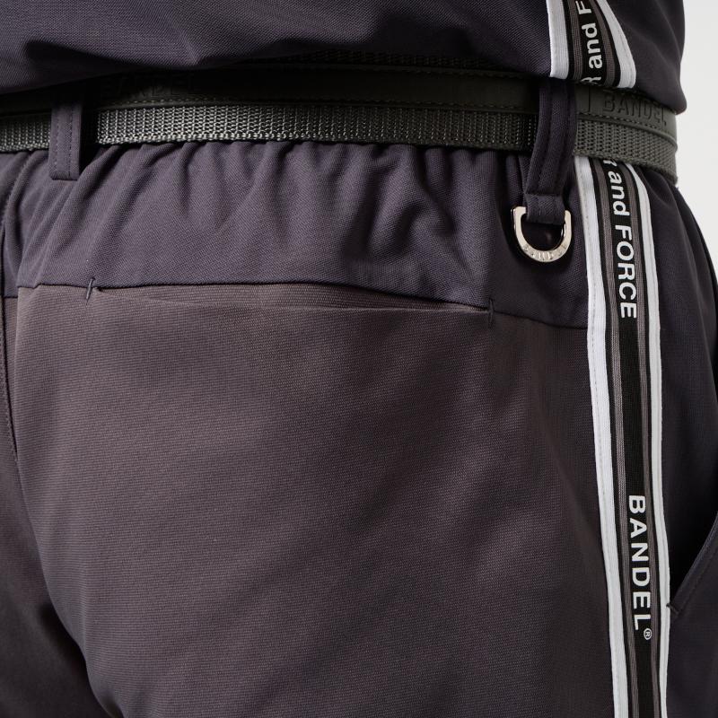 BANDEL GOLF コンセプトノーツテーピングハーフパンツ CHARCOAL GRAY