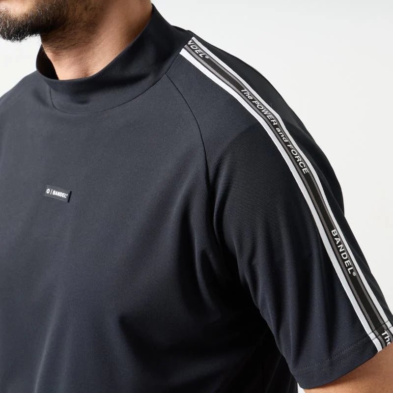 BANDEL GOLF コンセプトノーツテーピングモックネック BLACK