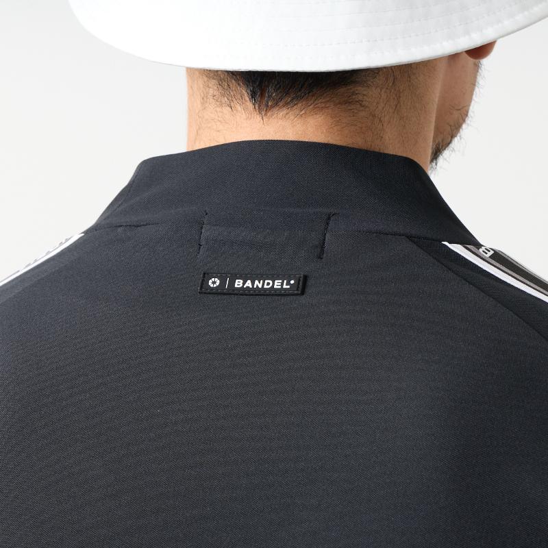 BANDEL GOLF コンセプトノーツテーピングモックネック BLACK