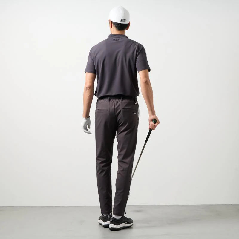 BANDEL GOLF コンセプトノーツテーピングモックネック CHARCOAL GRAY