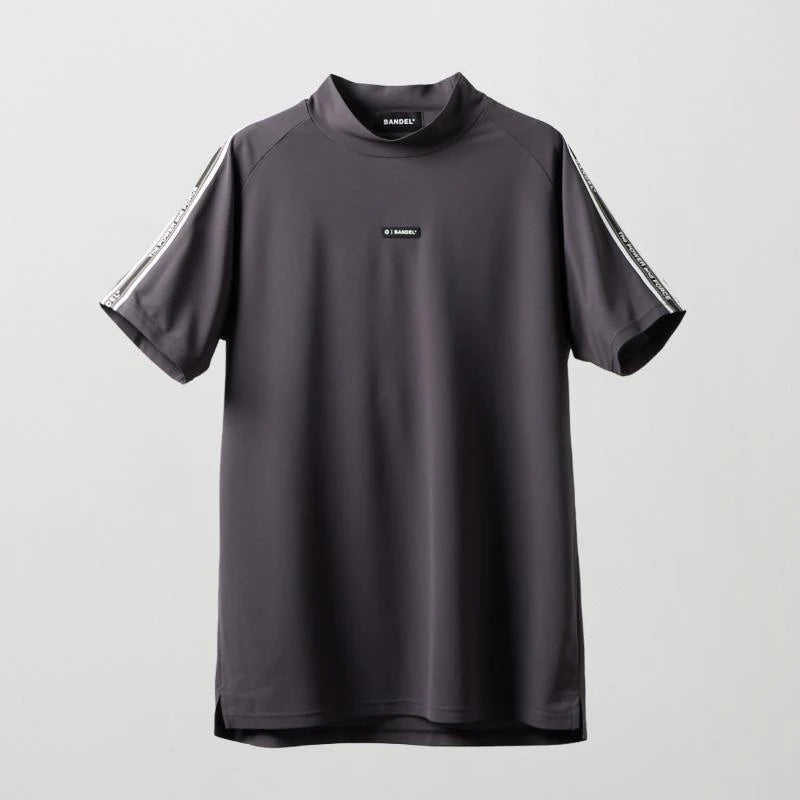 BANDEL GOLF コンセプトノーツテーピングモックネック CHARCOAL GRAY