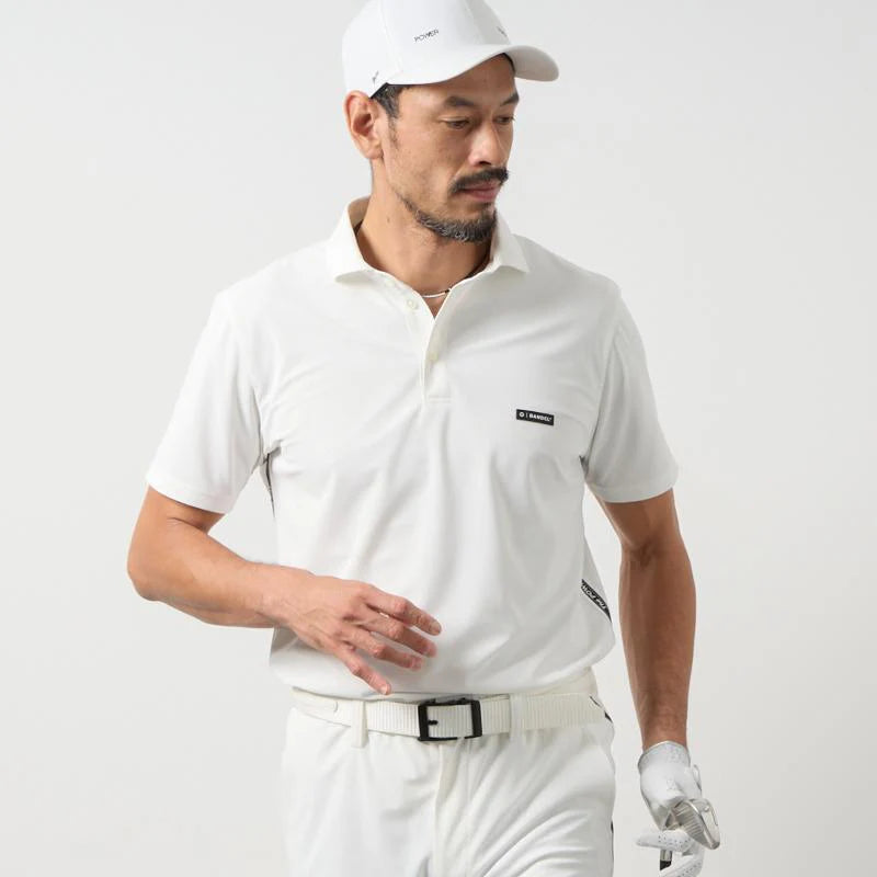 BANDEL GOLF バンデルゴルフ コンセプトノーツテーピングポロシャツ WHITE
