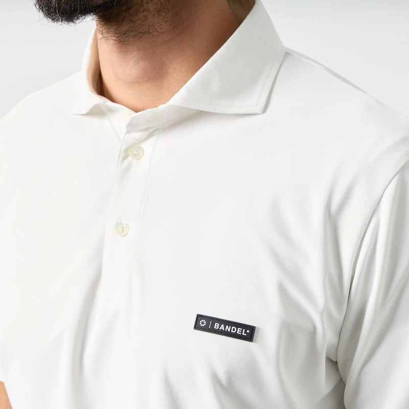 BANDEL GOLF バンデルゴルフ コンセプトノーツテーピングポロシャツ WHITE