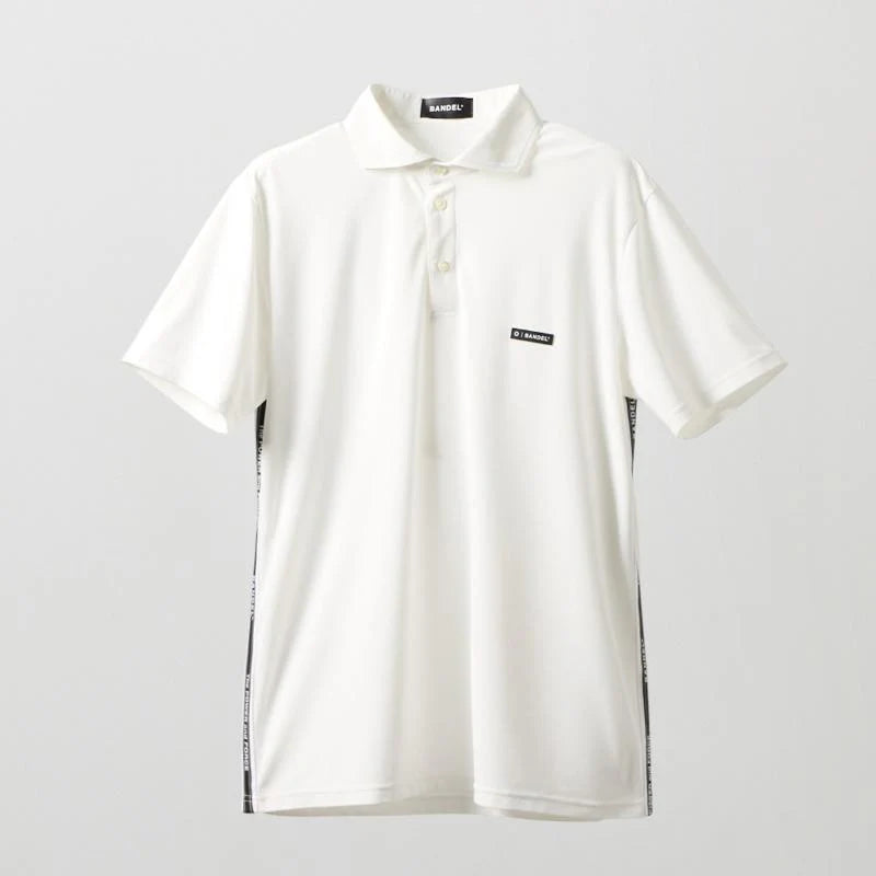 BANDEL GOLF バンデルゴルフ コンセプトノーツテーピングポロシャツ WHITE