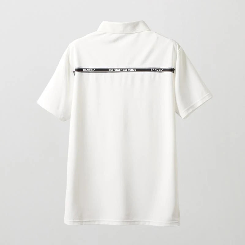 BANDEL GOLF バンデルゴルフ コンセプトノーツテーピングポロシャツ WHITE