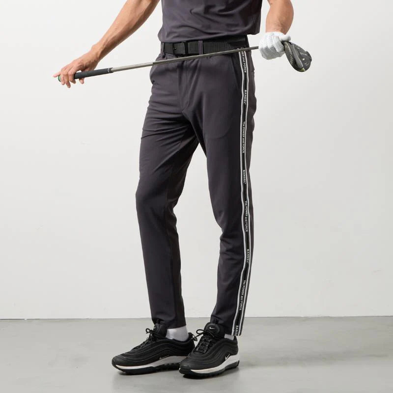 BANDEL GOLF コンセプトノーツテーピングテーパードパンツ CHARCOAL GRAY