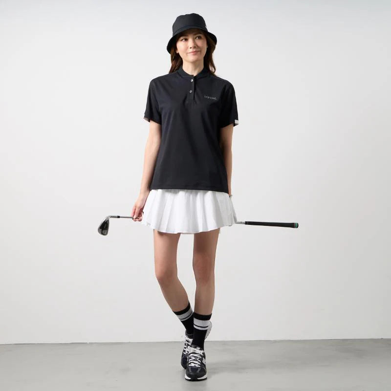 BANDEL GOLF ウィメンズ ベースボールカラーシャツ BLACK