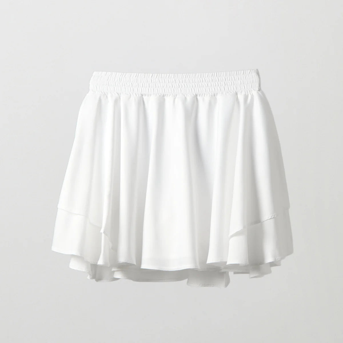 BANDEL GOLF ウィメンズ ダブルフェイスドレープスカート WHITE